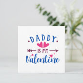 Carte Papa est à ma Saint Valentin (Debout devant)