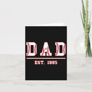 Carte Papa Est. fête des pères de softball 1995 Vintag a