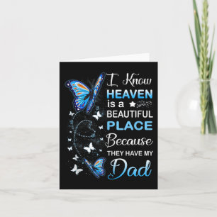 Carte Papa est mon ange gardien au ciel Jour du souvenir