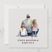 Carte Papa et filles personnalisées (9) (Devant)