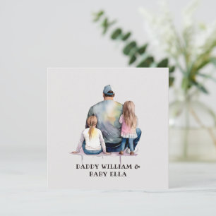 Carte Papa et filles personnalisées (9)