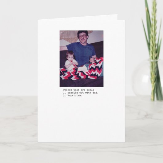 Carte Papa et Popsicles (Devant)