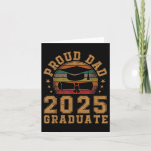 Carte Papa fier de la promotion 2025 Père senior 25 dipl