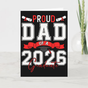 Carte Papa fier d'un diplômé de la promotion 2026 Senior