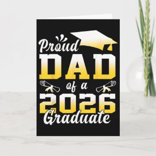 Carte Papa fier d'un diplômé de la promotion 2026 T-shir
