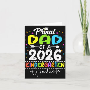 Carte Papa fier d'un diplômé de maternelle de la promoti