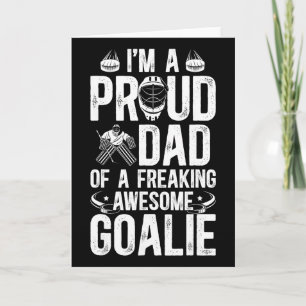 Carte Papa Fier D'un Gardien De But De Hockey Papa De Ga