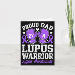 Carte Papa fier d'un guerrier de lupus sensibilisation