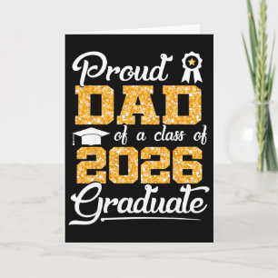 Carte Papa fier d'un senior de la promotion 2026 drôle d