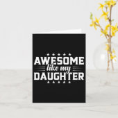 Carte Papa fille émouvant Incroyable comme ma fille (Fleur jaune)