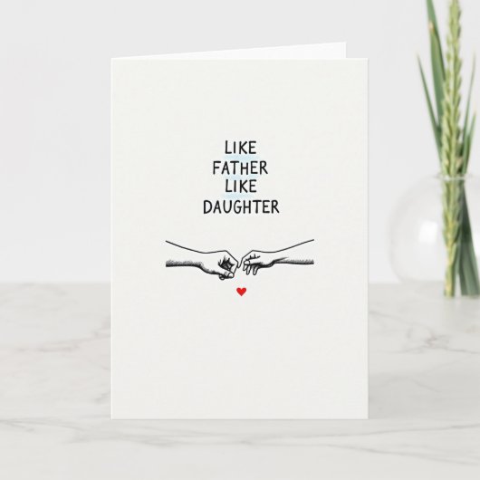 Carte Papa-Fille Pleine d'Emotion (Devant)