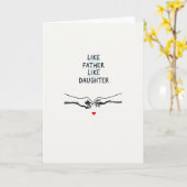 Carte Papa-Fille Pleine d'Emotion (Fleur jaune)
