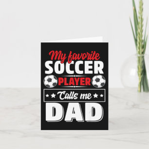 Carte Papa footballeur idée cadeau pour la fête des père