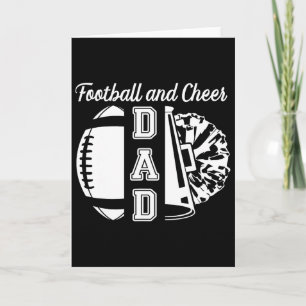 Carte Papa Footll Et Cheer De Cheerleader Et Pla De Foot