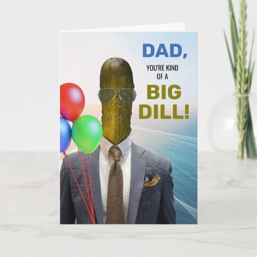 Carte Papa Funny Anniversaire genre de grosse pilule (Devant)