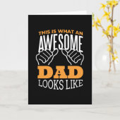 Carte Papa génial (Fleur jaune)