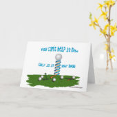 Carte Papa, Golf est dans ton ADN ! (Fleur jaune)