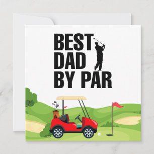 Carte Papa golf Meilleur papa par pour Papa Fête des pèr