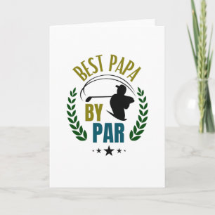Carte Papa Golfer Meilleur Papa Par Par Par Père Golfing