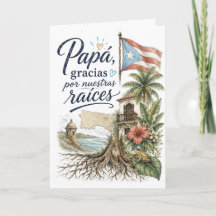 Papá Gracias Por Nuestras Raíces Porto Rico