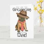 Carte Papa Griffon Bruxelles (Fleur jaune)