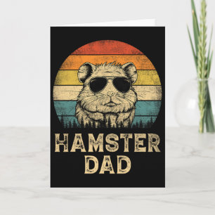Carte Papa Hamster Vintage Amoureux du Hamster Papa Fath