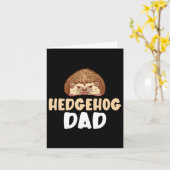 Carte Papa Hérisson Propriétaire D'animal Mignon Fête De (Fleur jaune)