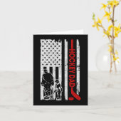 Carte Papa hockey drapeau américain Cadeau de fête des p (Fleur jaune)