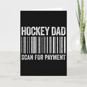 Carte Papa hockey scannez pour paiement T-shirt hommes a