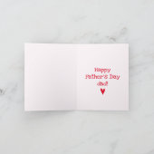 Carte Papa incroyable ! | Fille et papa - Fête des pères (Intérieur)