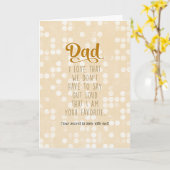 Carte Papa, je suis ton préféré (ton secret est en sécur (Fleur jaune)