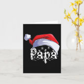 Carte Papa Joyeux Noël Père Noël Noël Joyeux Noël Match  (Fleur jaune)