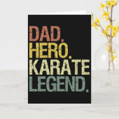 Carte Papa Karaté (Fleur jaune)