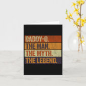 Carte Papa le mec le mythe la légende drôle rétro Pa (Fleur jaune)