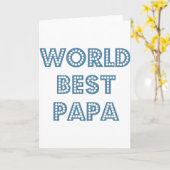 Carte Papa le Meilleur du Monde (Fleur jaune)