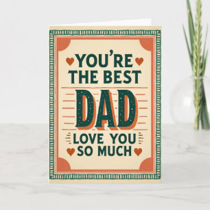Carte Papa le Meilleur Tachetée
