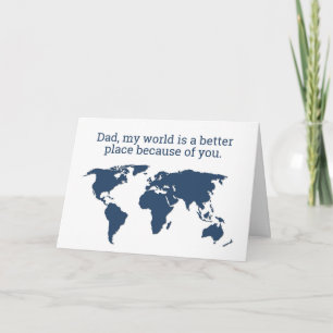 Carte Papa, le monde est un endroit meilleur grâce à toi