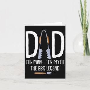 Carte Papa L'Homme Le Mythe La Légende Du Bbq Drôle Barb