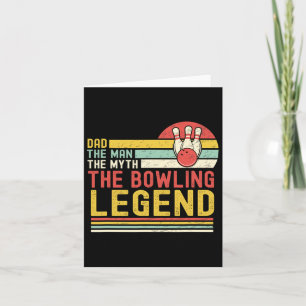 Carte Papa L'Homme Le Mythe Le Bowling Légende Vintage B