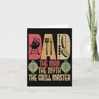 Carte Papa L'Homme Le Mythe Le Grill Master Bbq Party Rb
