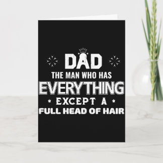 Carte Papa l'homme qui a tout sauf une tête pleine