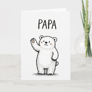 Carte Papa Love de Waving Bear
