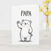 Carte Papa Love de Waving Bear (Fleur jaune)