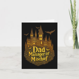 Carte Papa Manager De Mischief Funny Halloween Assistant