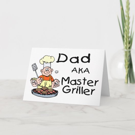 Carte Papa Master Griller (Devant)