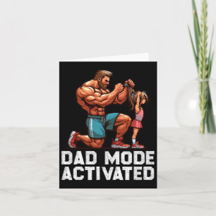 Carte Papa Mode Activé Fête des pères Salle de gym Bodyb