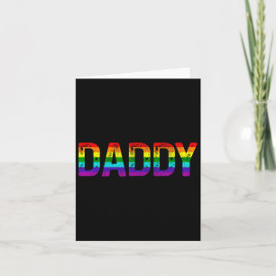 Carte Papa Mois Gay pride Lgbtq Fête des pères Rainbow F