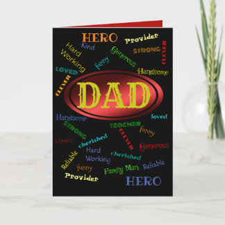 Carte Papa, mon héros