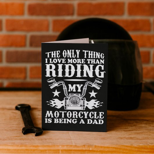 Carte Papa Motard Biker
