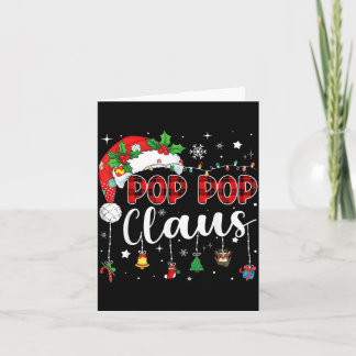 Carte Papa Noël Claus Pyjama de Noël assortis pour la fa